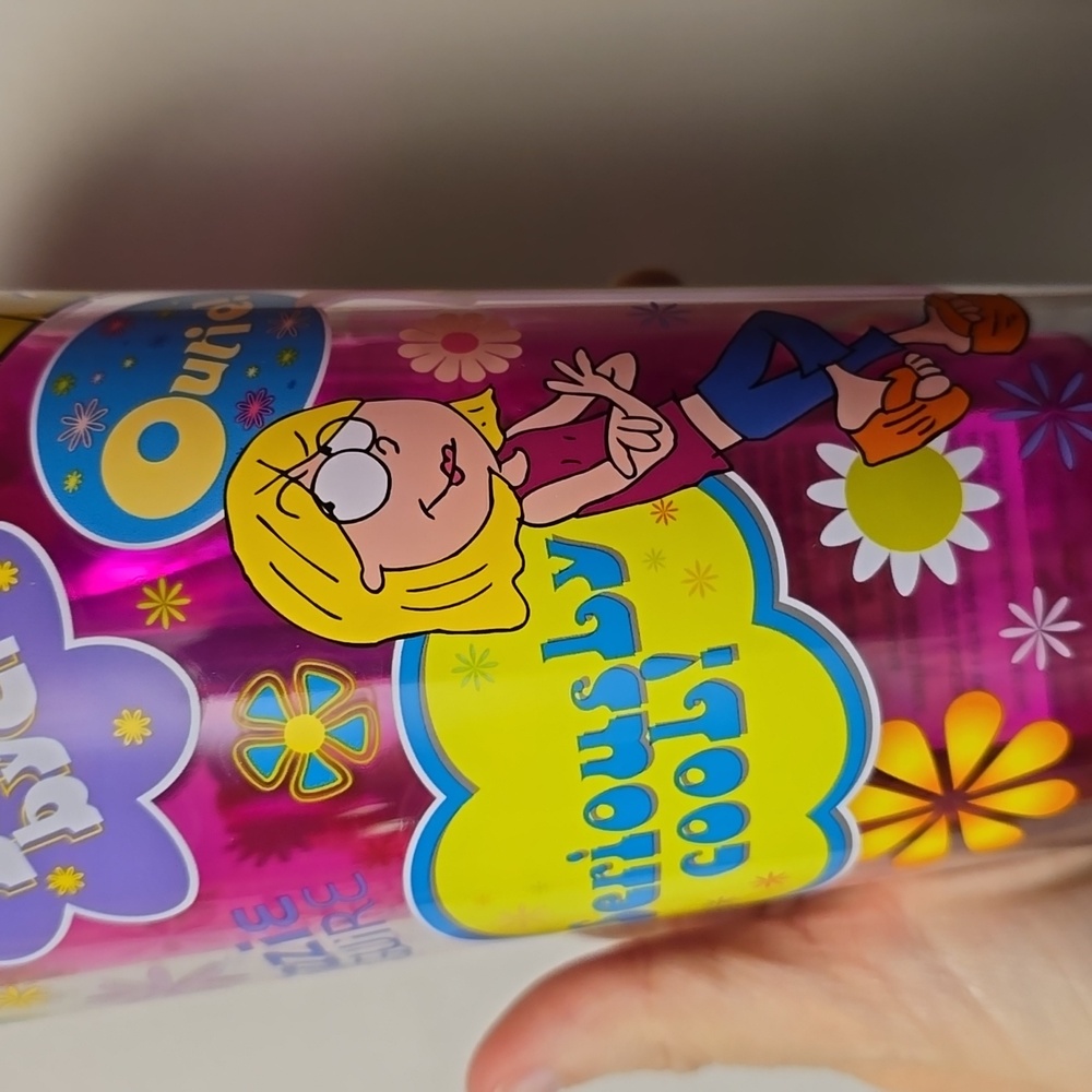 New Disney Lizzie McGuire Tumbler Cup with Straw Cartoon Floral - Picture 3 of 5
